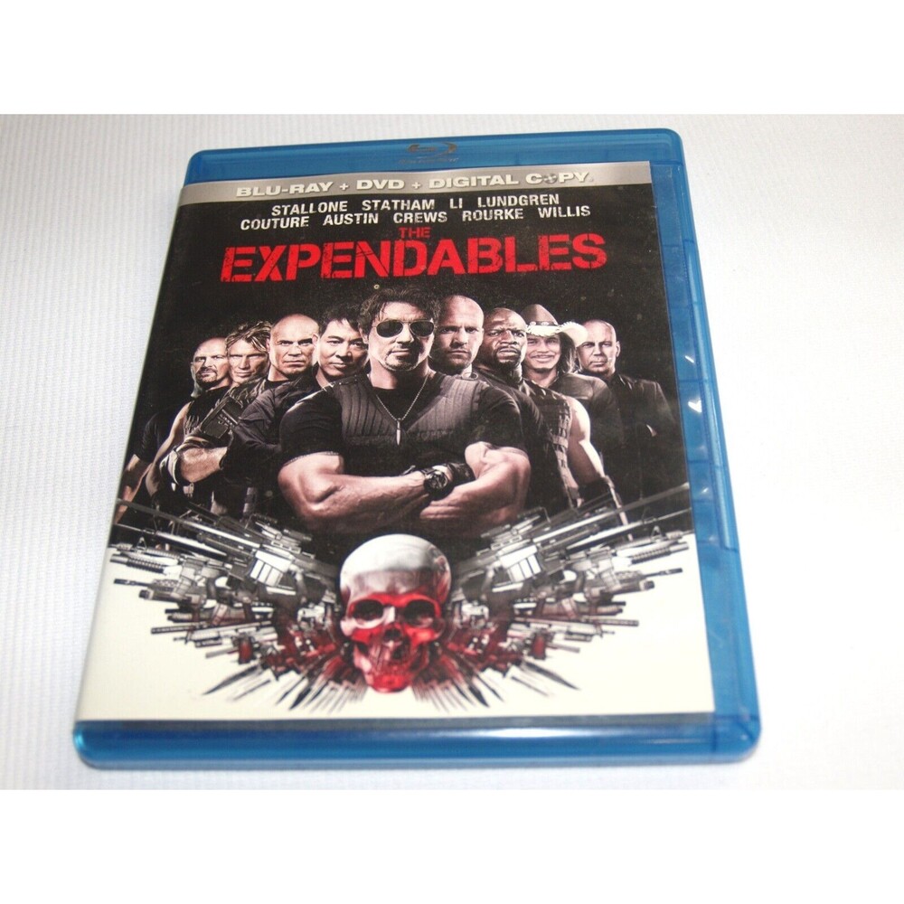 The Expendables Blu-Ray & DVD Stallone, Crews, Rourke, Willis Action Rated R